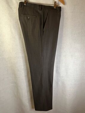 Hugo Boss Men’s Brown/Olive Wool Dress Pants The James3/Sharp5 NWOT 30x32 (38R)